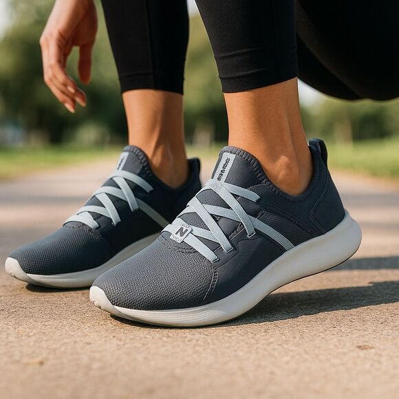 New Balance Sneakers Womens 7.5 Beaya Ocean Gray Dynasoft Athletic Tennis Shoes - Picture 1 of 9